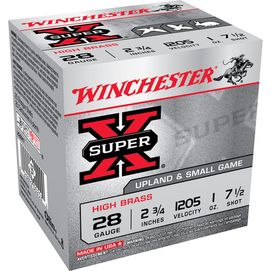 Winchester Ammunition Super-X 28 Gauge Shotshell - 1 oz #7.5, 25 Rounds