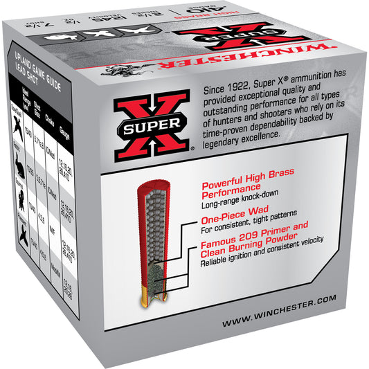 Winchester Ammunition Super-X 410 Gauge Shotshells - 1.5 oz #7.5, 25 Rounds Per Box