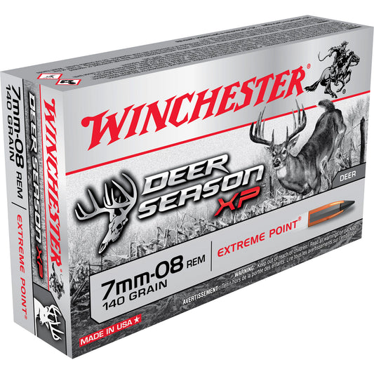 Winchester Ammunition Deer Season XP 7mm-08 Rem 140-Grain Polymer Tip Rifle Ammo