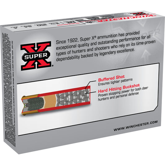 Winchester Ammunition Super-X 12 Gauge 3.5-Inch 4 Buckshot * Reliable Buckshot for Hunting and Shooting