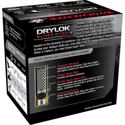 Winchester Ammunition Drylok Super Steel 10 Gauge 3.5-inch BB Steel Shot Ammo - 1 5/8 oz, 25 Rounds per Box