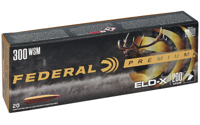 Federal Premium 300 Winchester Short Magnum 200-Grain ELD-X Polymer Tip Hunting Bullets (20 Count Box)