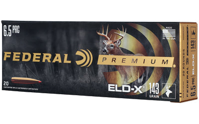 Federal Premium 6.5 PRC 143 Grain ELD-X Polymer Tip Hunting Bullet