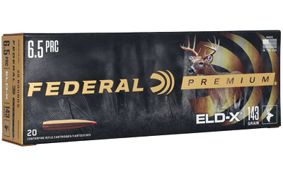 Federal Premium 6.5 PRC 143 Grain ELD-X Polymer Tip Hunting Bullet