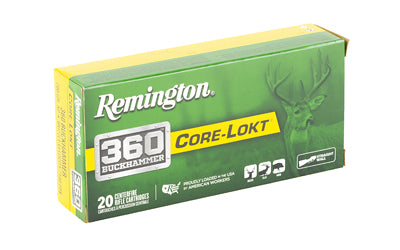 Remington Core Lokt 360 Buckhammer 200-Grain Soft Point Ammunition * Reliable Deer Hunting Cartridge