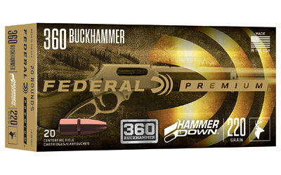 Federal HammerDown 360 Buckhammer 200 Grain Soft Point Ammunition * Optimal Performance for Lever-Action Rifles