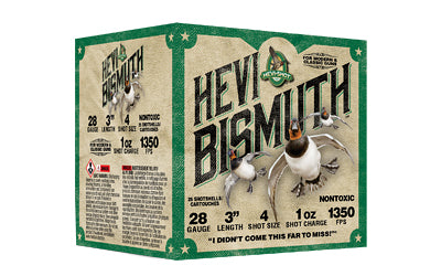 HEVI-Shot HEVI-Bismuth 28 Gauge Shotgun Ammunition - 1 oz #4 - Pack of 25