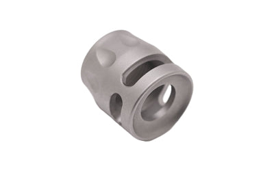 True Precision Micro Comp 9mm Threaded Pistol Compensator - Silver, Model TP-SMICRO-SS