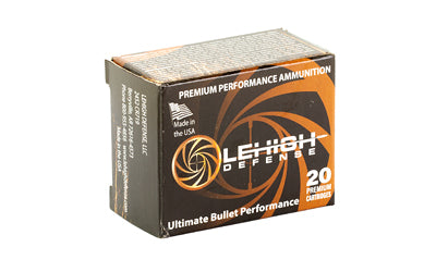 Lehigh Defense Xtreme Defense .380 ACP 68-Grain Fluid Transfer Monolithic Ammo, 20 Rounds per Box