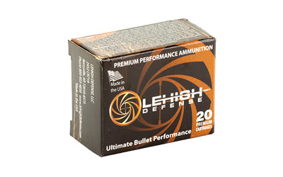 Lehigh Defense Xtreme Defense 9mm 90 Grain Monolithic Hollow Point Ammunition (20 Rounds per Box)