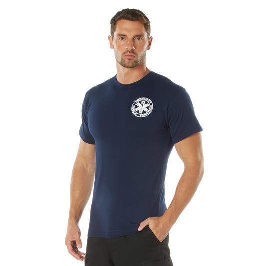 Rothco 2-Sided EMT T-Shirt Navy Blue Size M