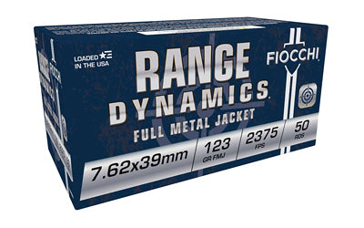 Fiocchi Ammunition 7.62x39 FMJ 123 Grain Rifle Cartridge * Reliable Full Metal Jacket Ammo