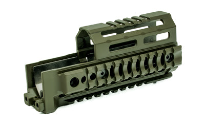 Midwest Industries Alpha Series 6-inch AK Handguard with Quad Rails in Olive Drab Green