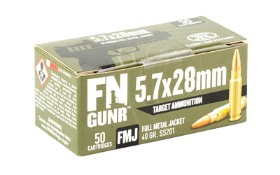 FN America Gunner 5.7x28mm Training Rounds * 40 Grain Full Metal Jacket, 50 Rounds Per Box