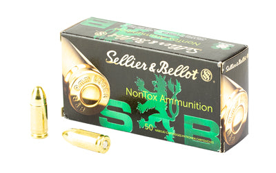Sellier & Bellot 9mm 124 Grain Full Metal Jacket Pistol Ammunition (50 Rounds per Box, 1000 per Case)