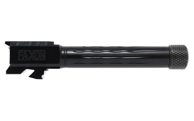 Faxon Firearms Match Series 4.5-inch 9mm Pistol Barrel for Glock 19 - Black Nitride Finish