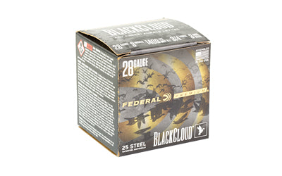 Federal Premium Black Cloud FS Steel 28 Gauge Shotshells * 3/4 oz #3 Steel Shot, 25 Rounds per Box