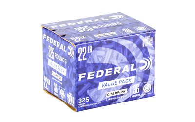 Federal Lead Hollow Point .22 LR Ammunition - 36 Grain, 325 Rounds