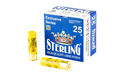 Sterling Exclusive Series 20 Gauge 2.75 Inch #8 Shot Ammunition - 7/8 Oz, 25 Rounds per Box