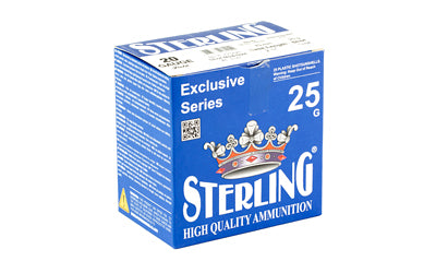 Sterling Exclusive Series 20 Gauge 2.75 Inch #8 Shot Ammunition - 7/8 Oz, 25 Rounds per Box