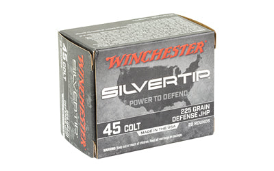 Winchester Ammunition Silvertip .45 Long Colt 225 Grain Hollow Point Ammo (20 Rounds per Box)