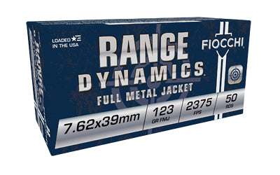 Fiocchi Ammunition 7.62x39 FMJ 123 Grain Rifle Cartridge * Reliable Full Metal Jacket Ammo