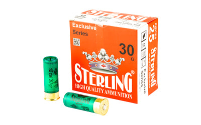 Sterling Exclusive Series 12 Gauge 2.75 inch #8 Shot Shells * 1 1/6 oz, 25 Rounds per Box