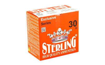 Sterling Exclusive Series 12 Gauge 2.75 inch #8 Shot Shells * 1 1/6 oz, 25 Rounds per Box