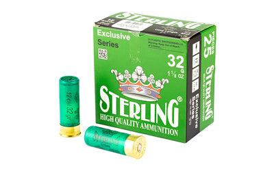 Sterling Exclusive Series 12 Gauge #4 Shot Shells * 1 1/8 oz, 25 Rounds per Box