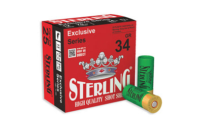 Sterling Exclusive Series 12 Gauge #4 Shot Shells - 1 3/16 oz, 25 Pack