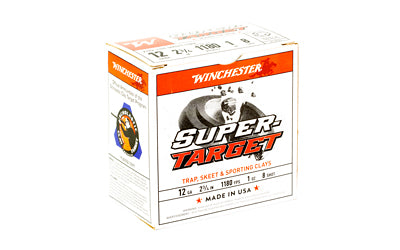 Winchester Ammunition Super Target 12 Gauge 2.75 Inch Shotshells, 1 oz #8, 25 Rounds per Box