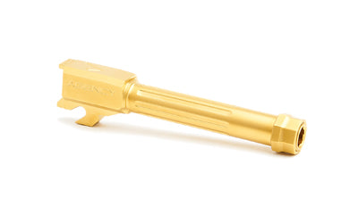 Agency Arms Mid Line Threaded and Fluted 9mm Barrel for P320C in Gold - Model ML320CT-FTIN