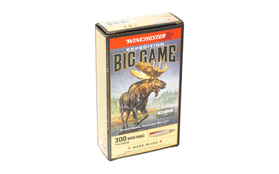 Winchester Ammunition Expedition Big Game Long Range .300 Winchester Magnum 190-Grain AccuBond Bullet - 20 Rounds per Box