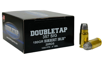 DoubleTap Ammunition 357 Sig Hardcast Solid 180-Grain Bullet * Penetration for Hunting and Defense