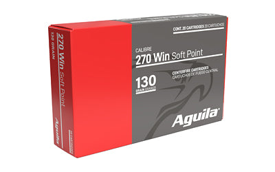 Aguila Ammunition 270 Winchester 130 Grain Soft Point Rifle Ammo * 20 Rounds per Box, 200 Rounds per Case