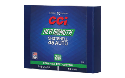 CCI Ammunition 45 ACP Hevi-Bismuth Shotshells * Non-Toxic, Lead-Free Bismuth Pellets