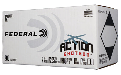 Federal Action Shotgun 12 Gauge #7.5 Lead Shot - 1 1/8 oz, 200 Rounds