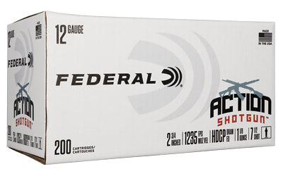 Federal Action Shotgun 12 Gauge #7.5 Lead Shot - 1 1/8 oz, 200 Rounds