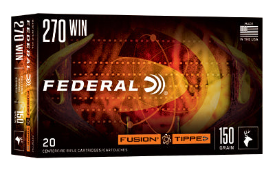 Federal Fusion Tipped 270 Winchester 150-Grain Centerfire Rifle Ammunition (20 Rounds per Box)