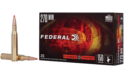 Federal Fusion Tipped 270 Winchester 150-Grain Centerfire Rifle Ammunition (20 Rounds per Box)
