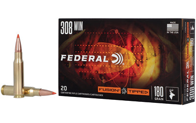 Federal Fusion Tipped .308 Winchester 180-Grain Centerfire Rifle Ammunition (20 Rounds)
