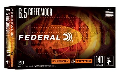 Federal Fusion Tipped 6.5 Creedmoor 140 Grain Polymer Tip Ammunition * Box of 20 Rounds