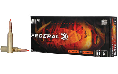 Federal Fusion Tipped 7mm PRC Ammo * 175 Grain Polymer Tip, 20 Rounds Per Box