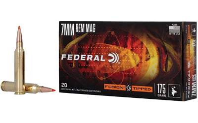 Federal Fusion Tipped 7mm Remington Magnum 175-Grain Polymer Tip Rifle Ammunition (20 Rounds per Box)