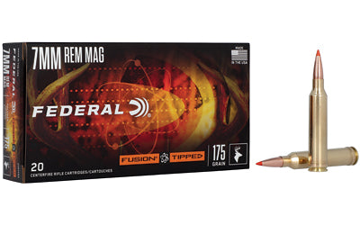 Federal Fusion Tipped 7mm Remington Magnum 175-Grain Polymer Tip Rifle Ammunition (20 Rounds per Box)