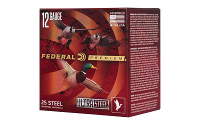Federal Premium Ultra Steel 12 Gauge 3-inch Shotgun Shells - 1 1/4 oz #2 Steel Shot (25 Rounds per Box)