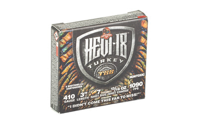 HEVI-Shot HEVI-18 TSS Turkey Shotshells for .410 Gauge - Max Dram, 13/16 oz, #7 Shot, 50 Rounds Case