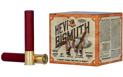 HEVI-Shot Hevi-Bismuth Upland 410 Gauge 3 Steel Shot, 25 Rounds per Box