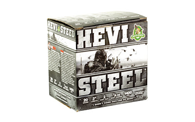 HEVI-Shot HEVI-Steel 20 Gauge 3-inch #2 Shotshells * High-Velocity Steel Shot for Waterfowl Hunting