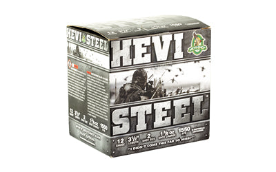 HEVI-Shot HEVI-Steel 12 Gauge 3.5-inch #2 Shotshell * 1 3/8 oz, Max Dram, 25 Rounds per Box